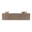 Élégant canapé 3 places, cappuccino, 106,3 x 25,6 x 37,4 pouces | Structure 100% charme, 100% tissu de lin, 32 mousse pour plus de confort | Pieds en plastique robustes, parfaits pour le salon et les espaces modernes, design élégant-2011119805