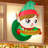 Christmas Inflatables 3.4 FT Inflatable Christmas Elf Lean Out From Window