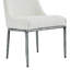  Chaises de salle à manger rembourrées Rivet Modern Glam avec pieds en fer martelé-124279726