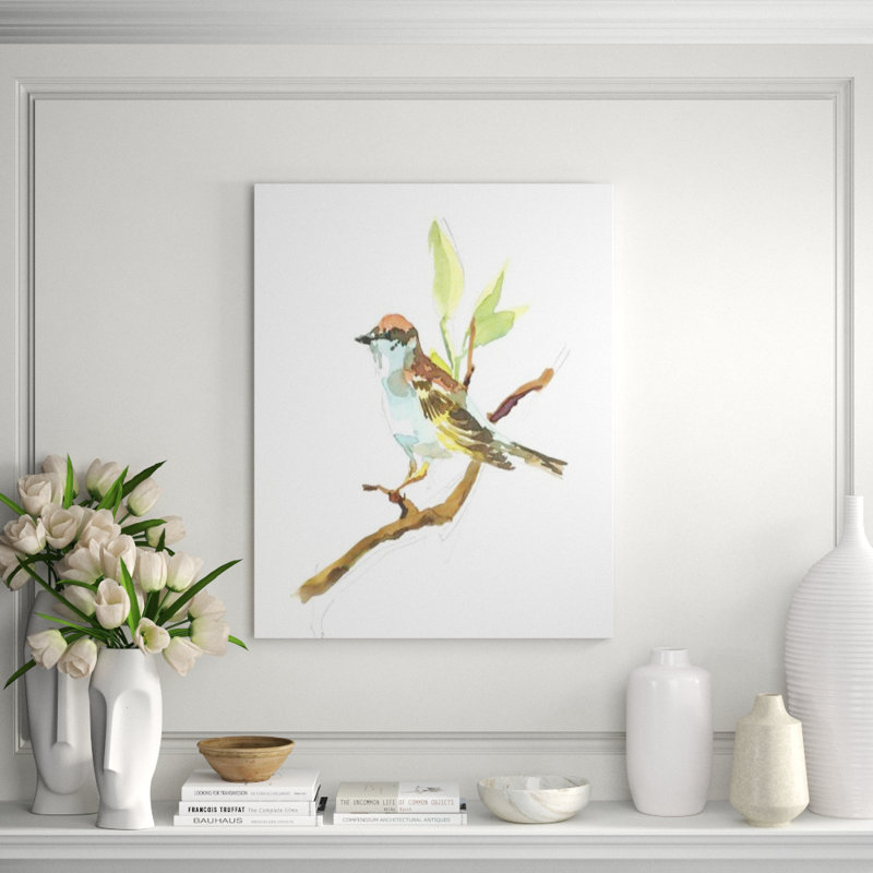 Chipping Sparrow Print by Fern Cassidy, Knife Gel, 46" H x 36" W