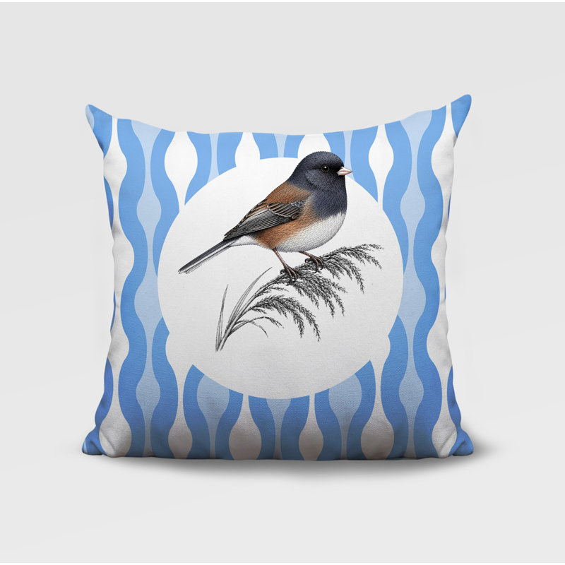 Coussin intérieur / extérieur Junco, 18 x 18, Bleuet des champs
