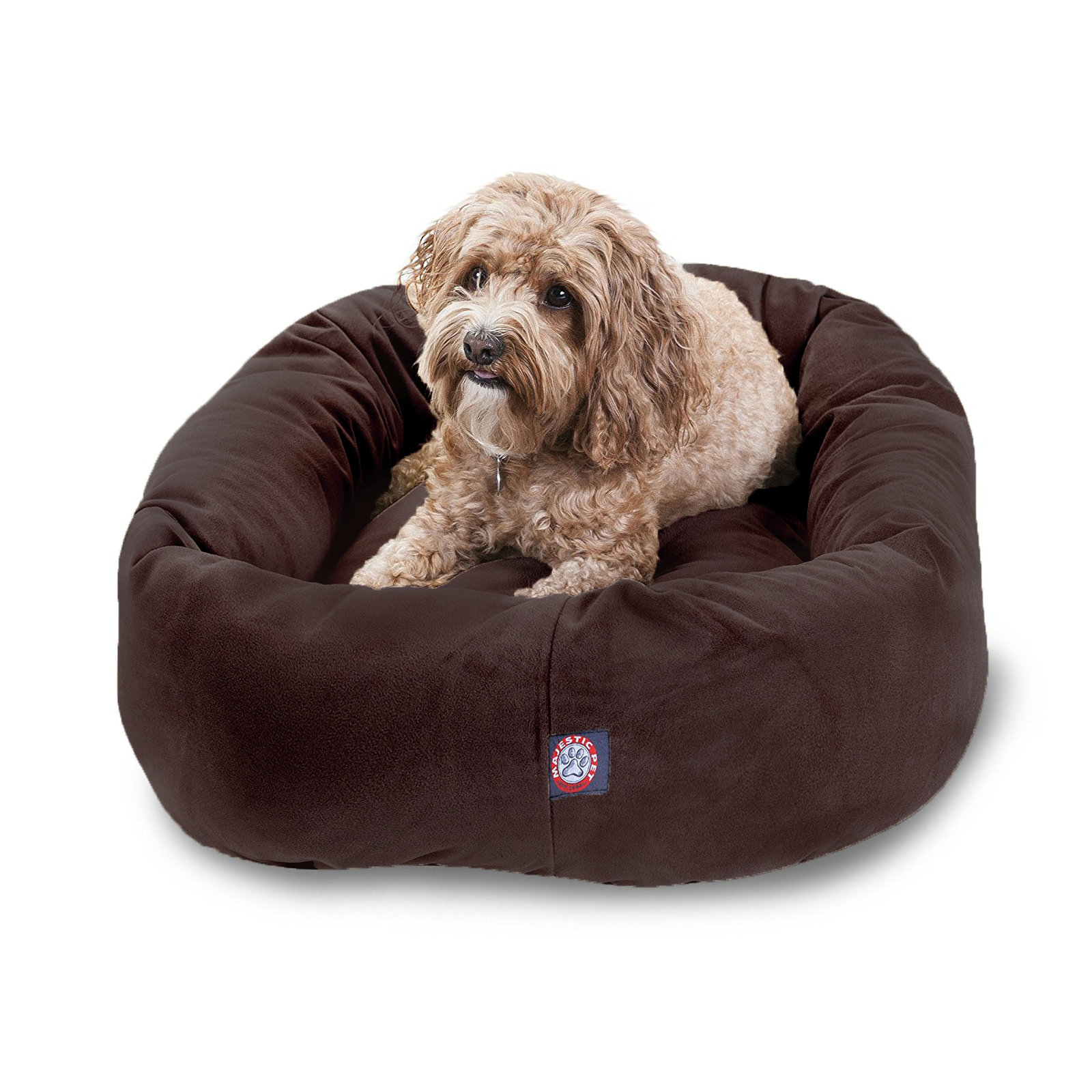 Pet Bed, Chocolate, Medium (18" W x 32" D x 8" H)