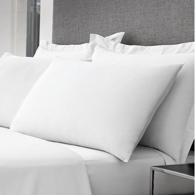 Caitlynne Hotel Quality Oxford Pillowcases 1x Pair 400 Thread Count Egyptian Cotton Soft Smooth Breathable Durable Easy Care Bedding