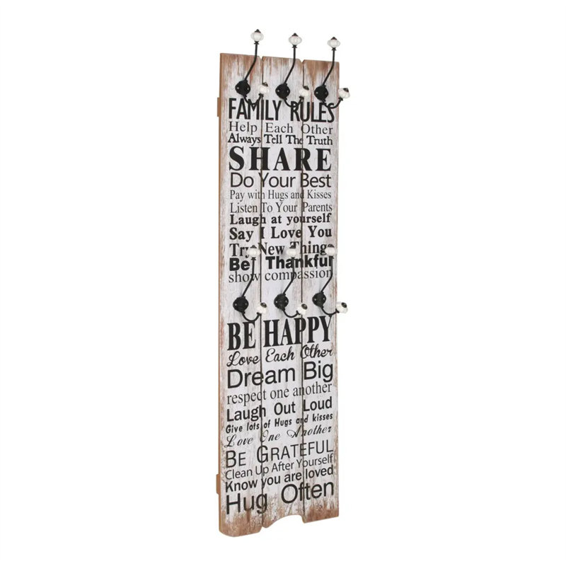 Dostie Wall 6 - Hook Wall Mounted Coat Rack