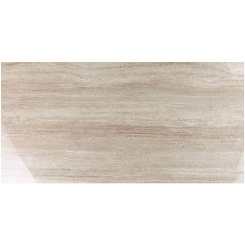 Carreau poli grand format Atlanta, Taupe