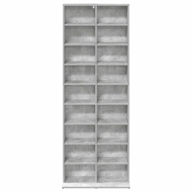 175 cm H Media Shelves, Concrete Grey