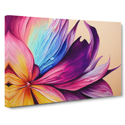 Colourful Flowers Vol.3 Abstract - Wrapped Canvas