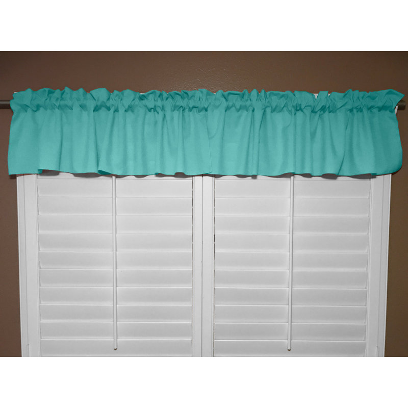 Cantonnière sur mesure l 58 po Pastorella, L 58 po x L 24 po, Turquoise