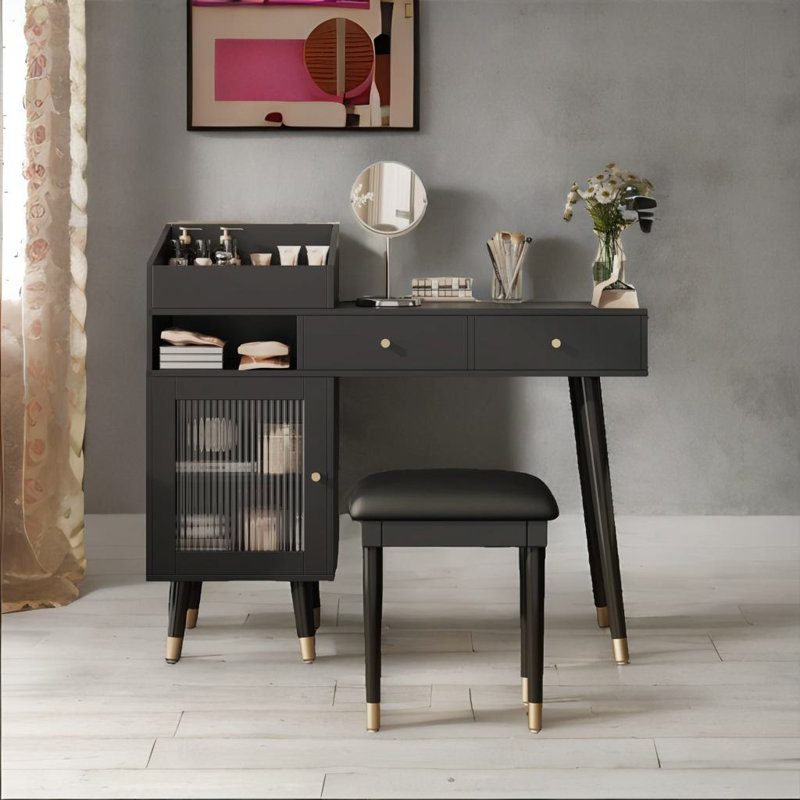 Meuble-lavabo moderne, Noir
