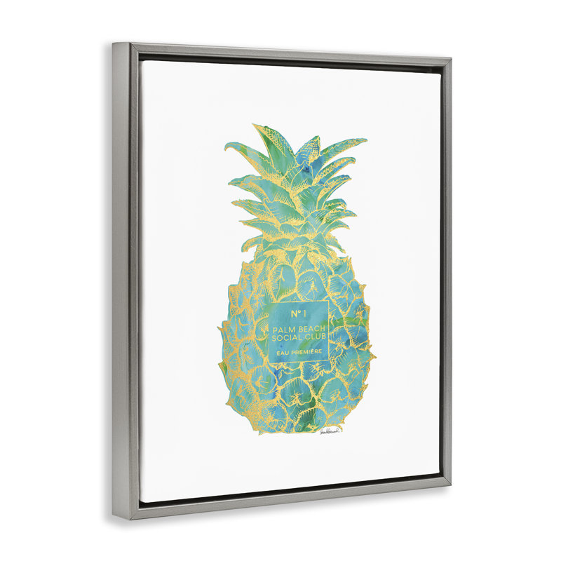 Art mural sur toile Glam, H 31 po x l 25 po, Cadre flottant gris lustré