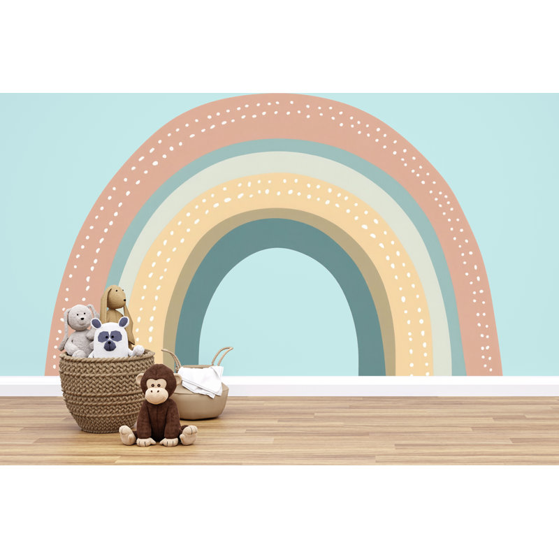 Adhésif décoratif chambre d'enfant Boho Rainbow, H 95 po x l 50 po