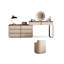 Coiffeuse avec miroir lumineux, 8 tiroirs, 1 chaise