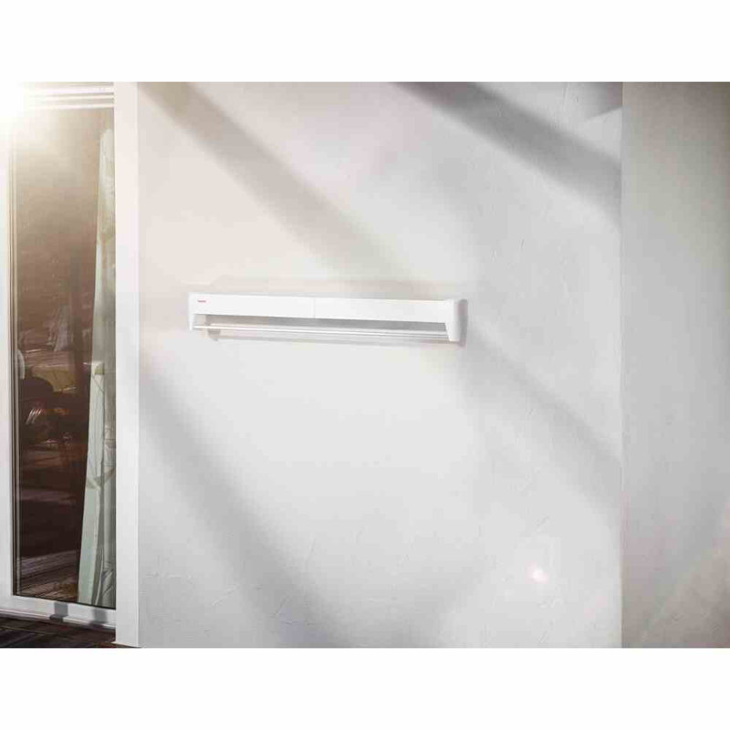 Telegant Plastic Wall-Mounted Drying Rack, 6cm H x 103.5cm W x 10.3cm D