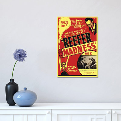 Reefer Madness Film Poster by Radio Days - Print on Canvas