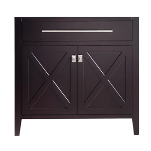 35.06'' Single Bathroom Vanity Base Only in Gray