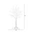 4 pi Arbre pré-éclairé blanc pré-éclairé avec 160 lumières DEL blanc chaud