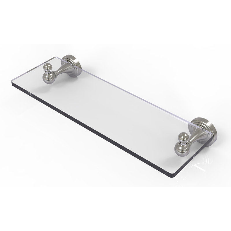 Godin Industrial Pipe Shelves, Satin Nickel, 22 Inch