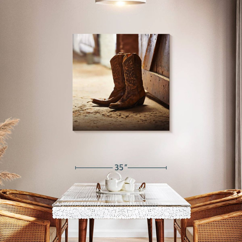 Lelar Barn Cowboy Boots, 36" H x 36" W