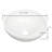 White Round Above Counter Bathroom Sink Ceramic Vanity Vessel Sink