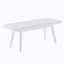 Solid Wood Slatted Bench, 41.30-Inch Long, White