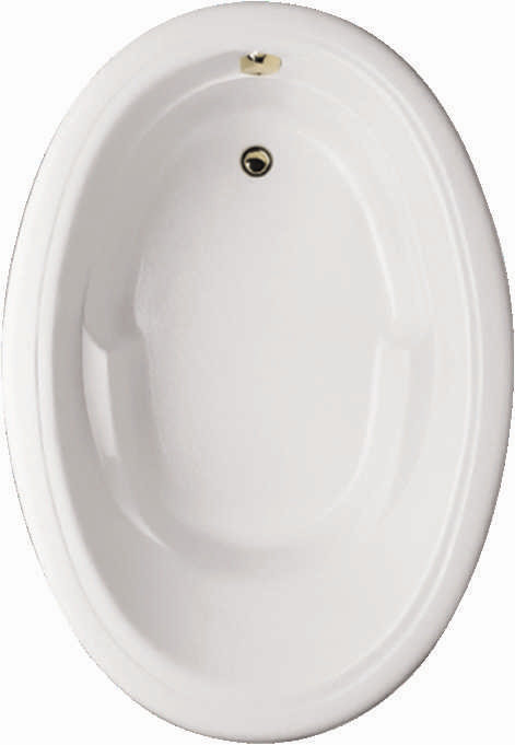 Builder Oval 60'' L Soaking Bathtub, Biscuit