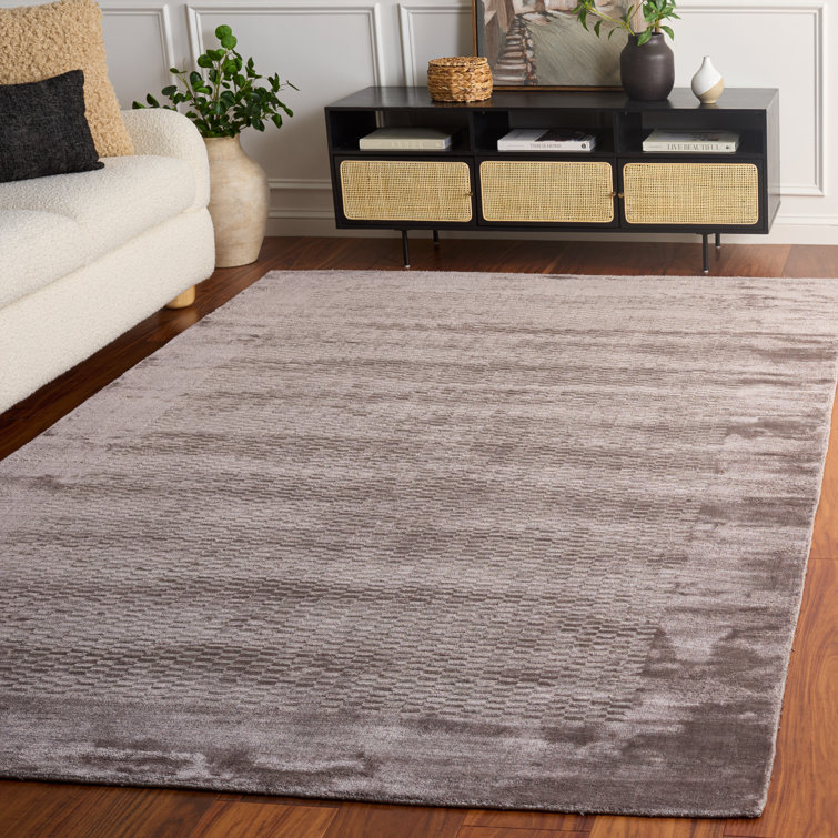 Tapis gris en coton Jiron