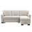 Stylish And Functional Light Chaise Lounge Sectional With Storage Rack Pull-Out Bed Drop Down Table  And USB Charger-1987317077