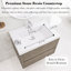 Ensemble de meuble-lavabo simple mural moderne 30 po avec lavabo en résine-1316793057-1316793062