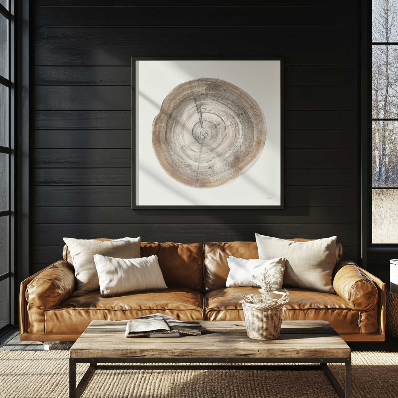 Anneaux du temps III, reproduction sur toile, Cadre photo simple en zinc patiné, H 13,75 po x l 13,75 po