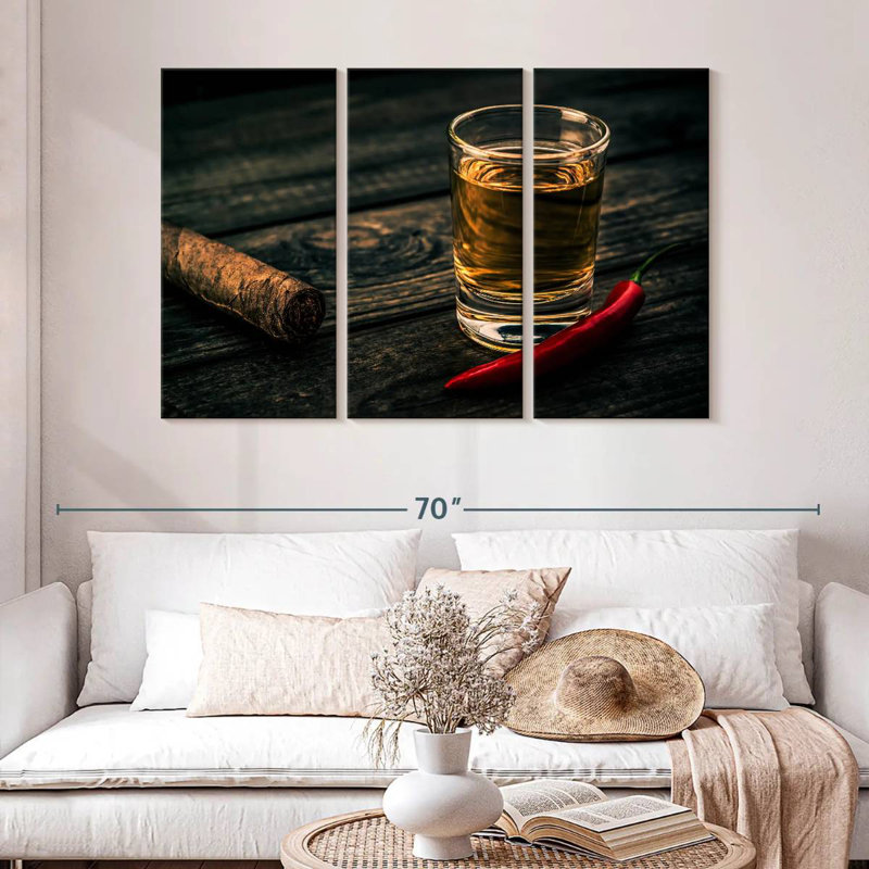 Yarlin Cigar And Spicy Alcohol, 32" H x 50" W