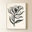 «Ink Flower I Cream» par Sara Zieve Miller - Impression sur toile