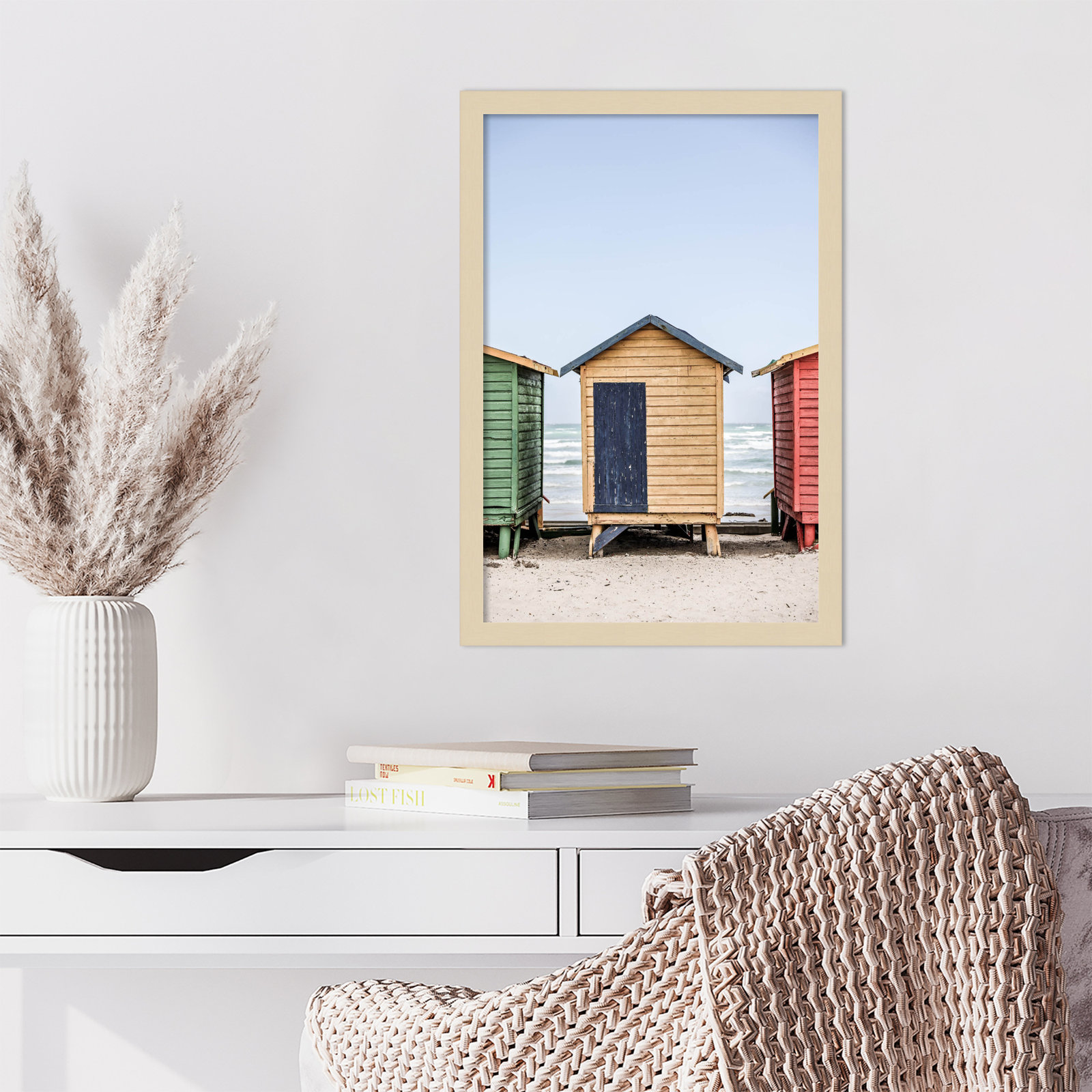 Rolandat "Yellow Hut" Print, 21" H x 15" W, Brown