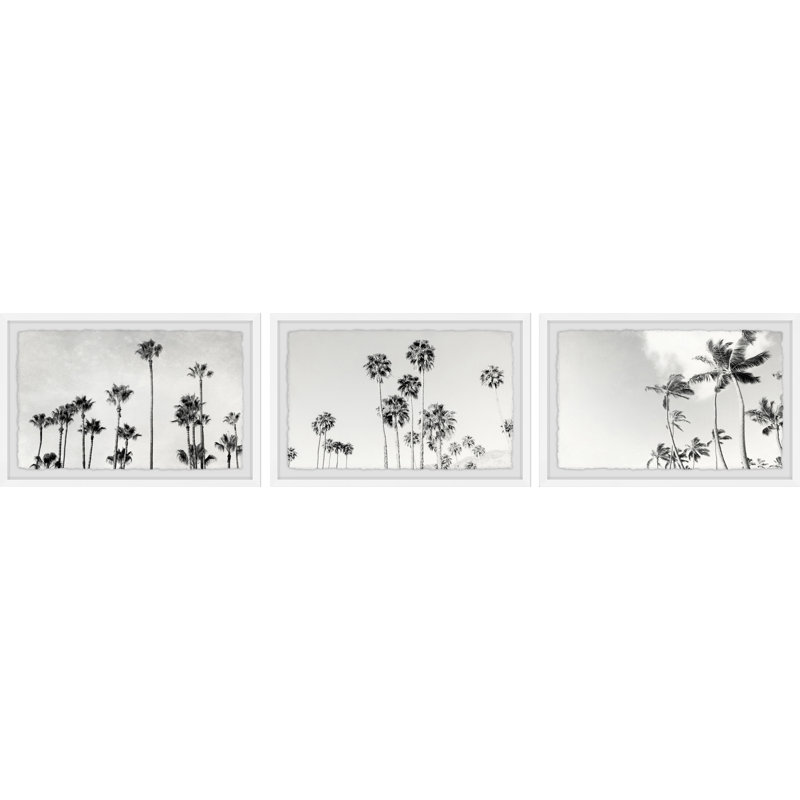 «Paradise Triptych» par Morgan Hartley - ensemble de 3 reproductions de photos encadrées, H 16 po x l 24 po x P 1,5 po