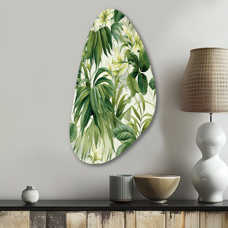 Corwen - Plantes d'automne, art mural asymétrique en métal, H 31 po x l 17 po