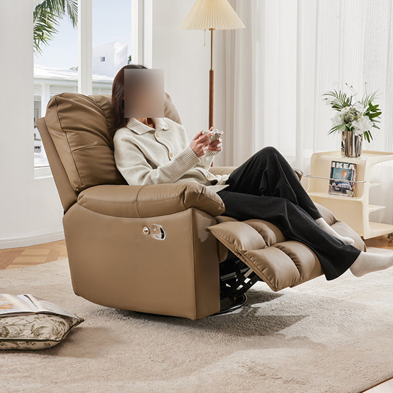 Fauteuil inclinable pivotant multifonctionnel pour canapé simple, Café