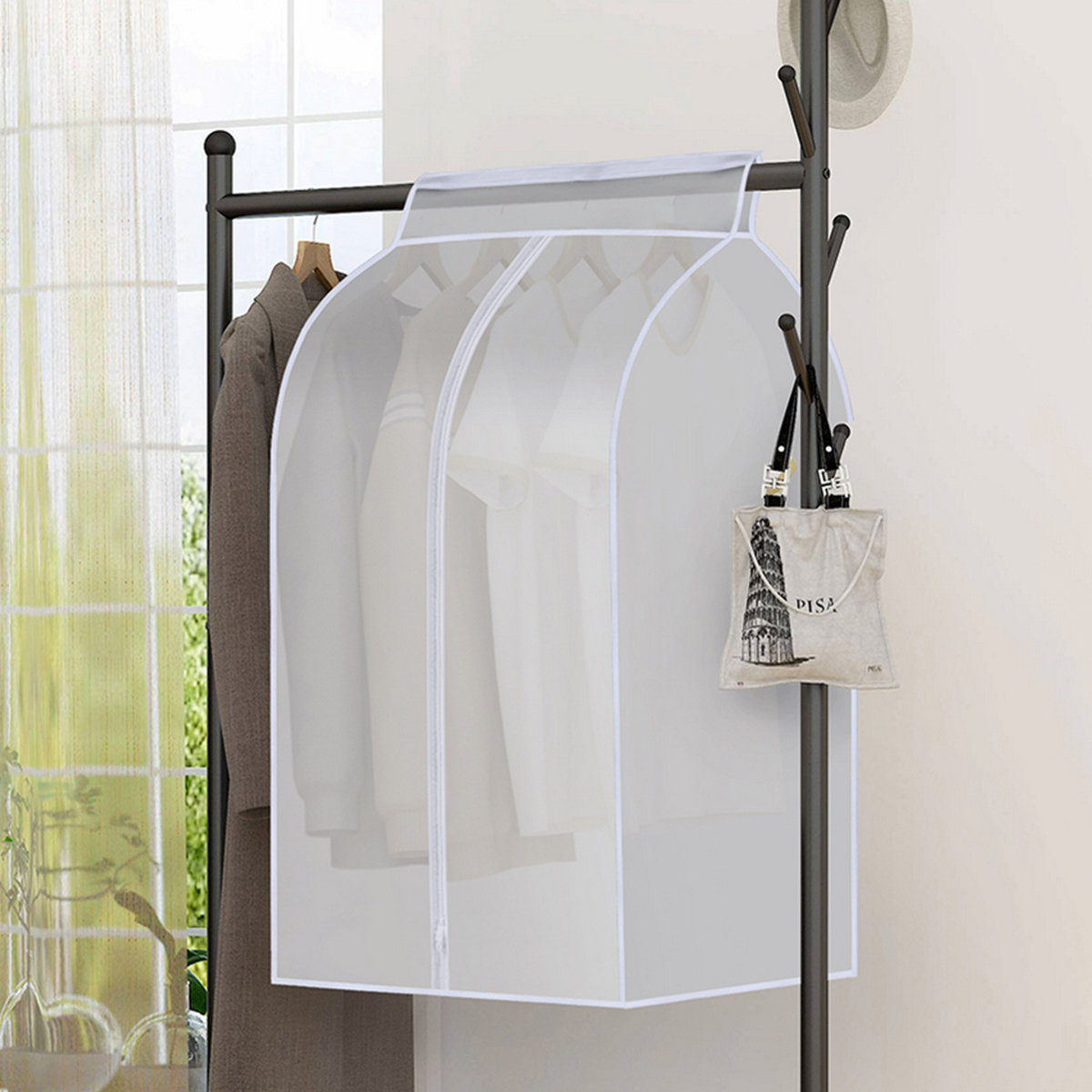 Rebrilliant Luckenson 19.7'' Fabric Garment Rack Covers Wayfair