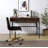 Verster Oak & Black Finish Writing Desk W/USB (Not Including Office Chair)-2105075930