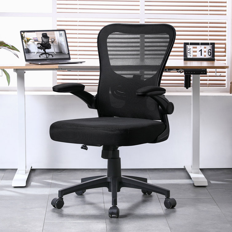 Faye Ergonomic Task Chair Inbox Zero Frame Color: White, Upholstery Color: Gray