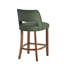 Tabourets de bar modernes en similicuir, hauteur du comptoir, pieds en bois massif, ensemble de 6-270211836-270211837