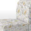 Fauteuil d'appoint de style ferme - Fauteuil crapaud en velours gris pâle et jaune pâle-2101343352