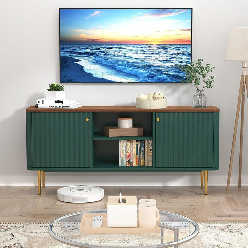 Meuble télé 55 po Cannelé