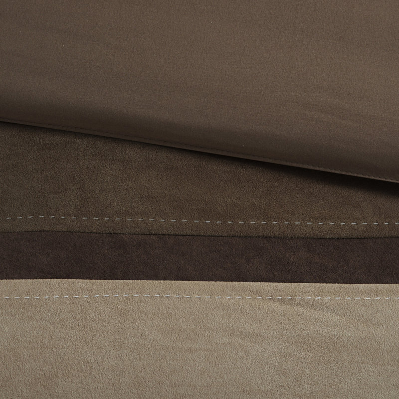 Ensemble de literie en suède luxueux 7 pièces, polyester hypoallergénique, confort moderne
