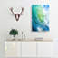 The Curl Of A Wave In Abstract - Wrapped Canvas Print-55337067
