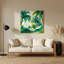 «Hawaiian Date Palm», art mural en métal vert-1349297336
