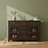 Artisan 54"W Solid Wood Sideboard Buffet with Tempered Glass Doors and 6 Drawers-905470883