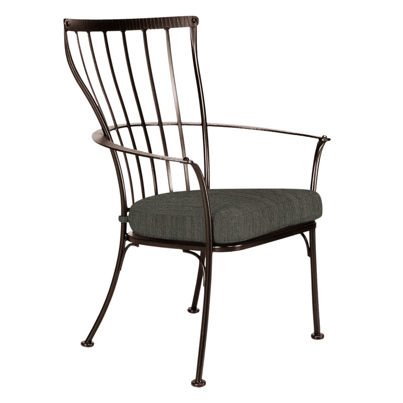 Monterra Outdoor Dining Armchair, Copper Creek, Harris Stone