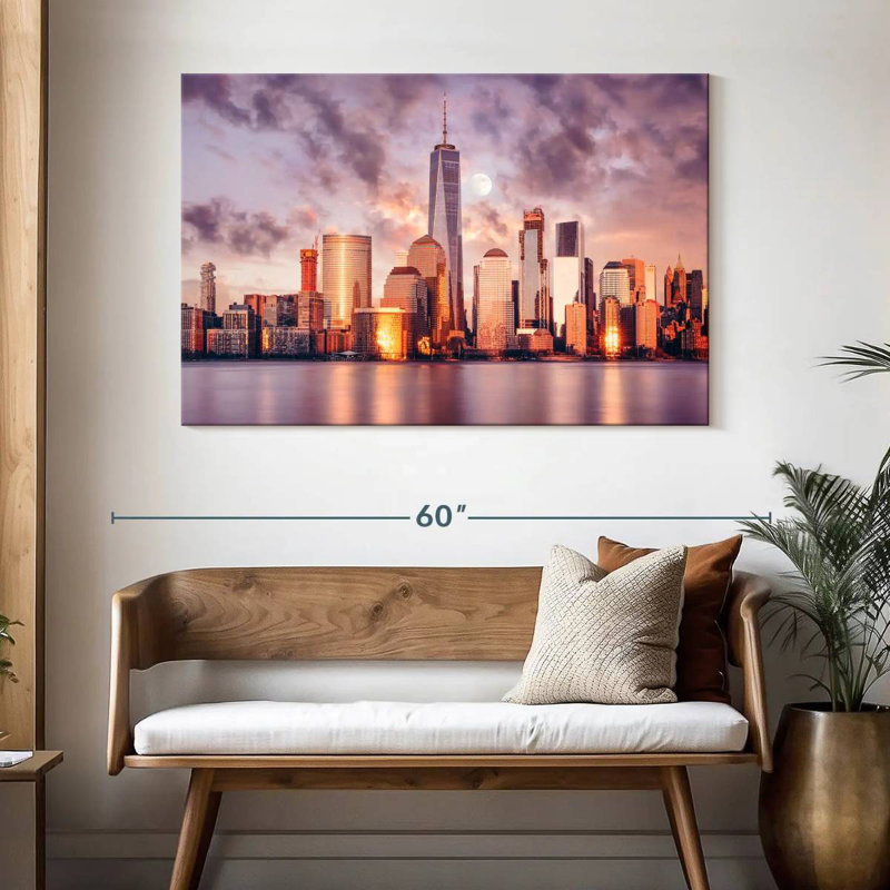 Ravi NYC Spring Sunset, 32" H x 48" W