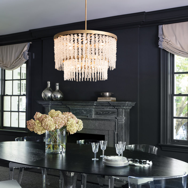 RUBINA Medium Chandelier, 10, 32" H x 26" W x 26" D