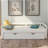 Extending Daybed With Trundle, Wooden Daybed For Extra Sleeping Space And Versatile Home Use, White-271160757