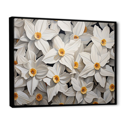 " Minimalism White Daffodils III "